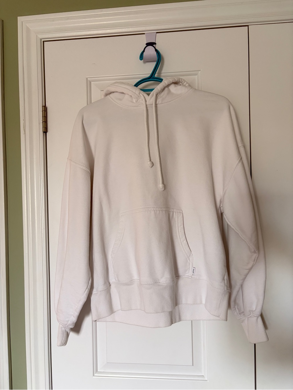 Aritzia TNA Boyfriend Hoodie, Size 1 (S/M), White